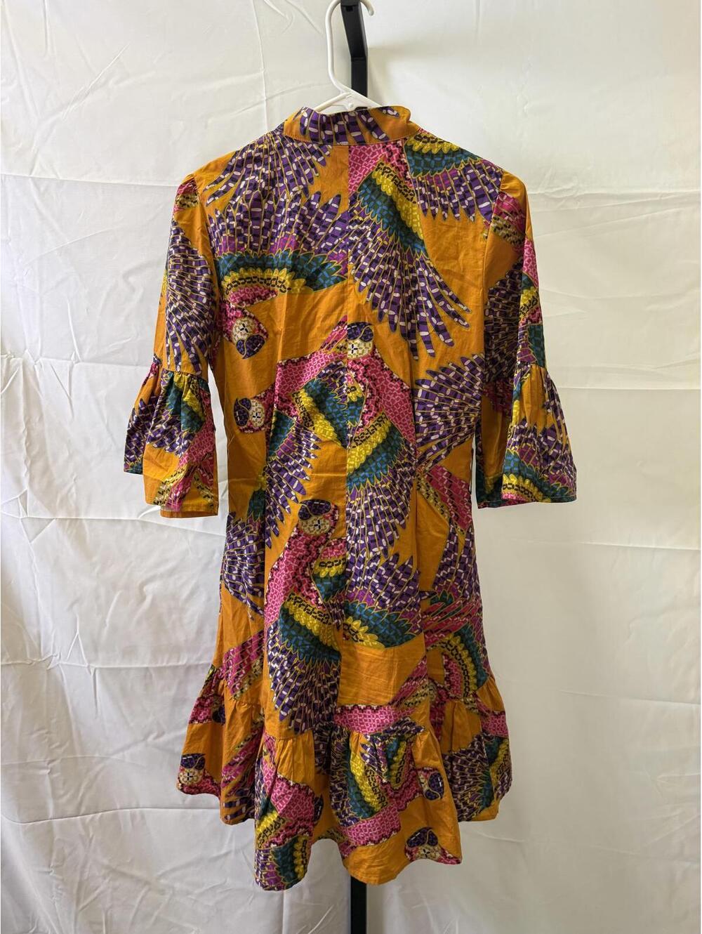 Farm Rio Women's Colorful Patterned Dress XS Parrots - Picture 5 of 5
